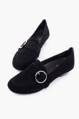 Silver Lining Elaine Black Suede