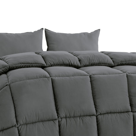 Royal Comfort Ultra-Warm 800GSM Charcoal Quilt