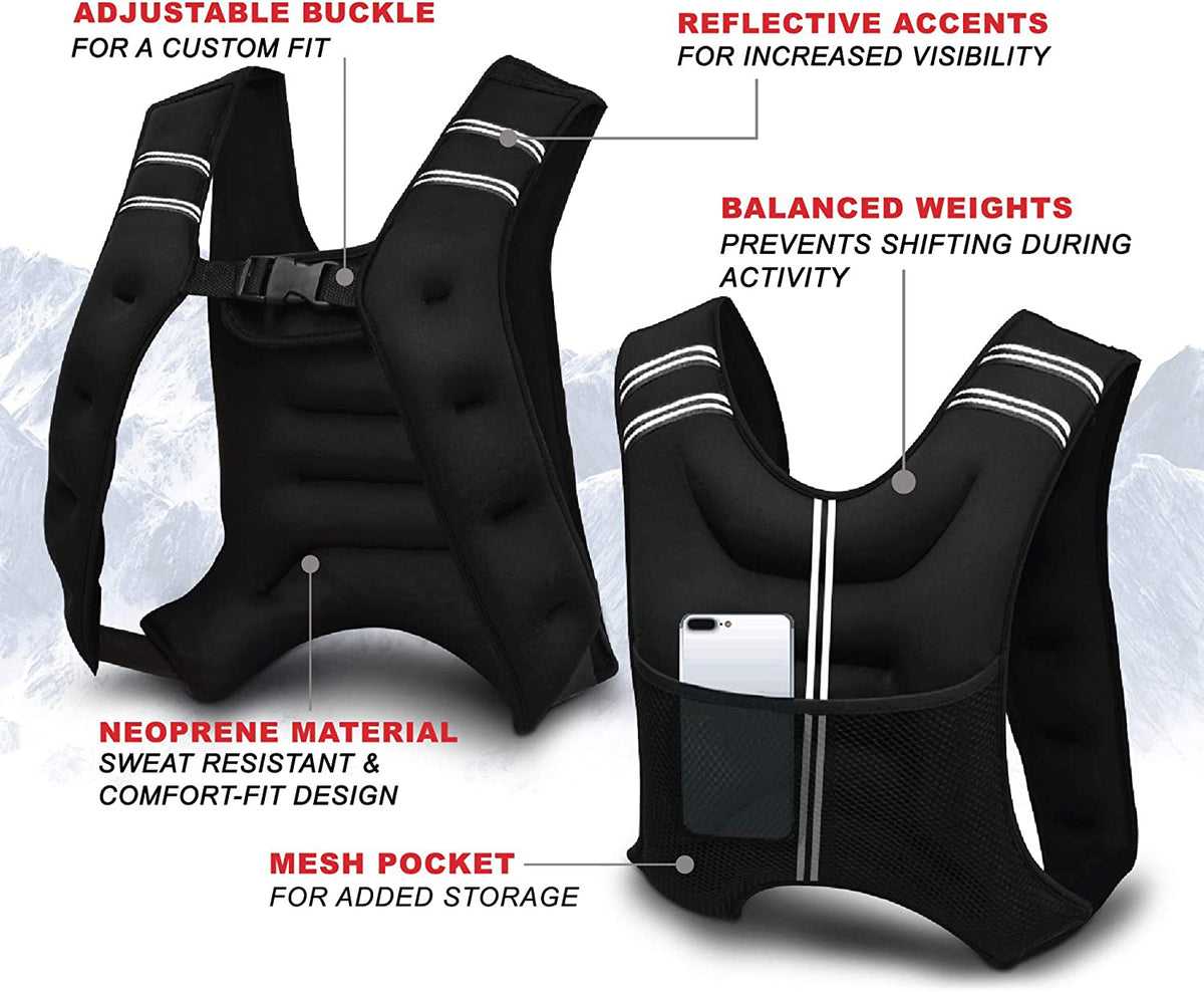 TODO 8kg Weight Vest Weighted Resistance Training Running Fitness Workout Vest