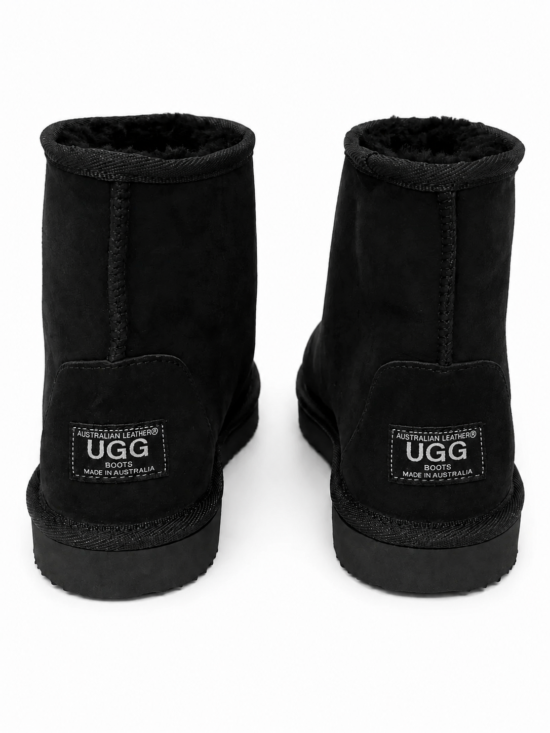 Australian Leather Ugg Ultra Mini Twin Face - Black - AU11-12