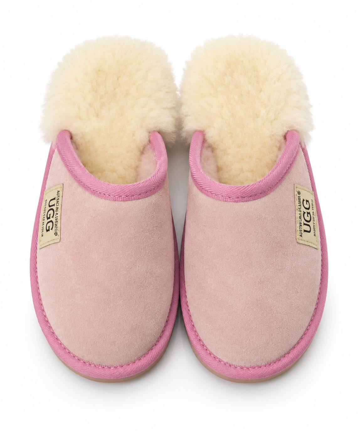 Australian Leather Ugg Scuffs Slipper - Dusk Pink - AU5-6