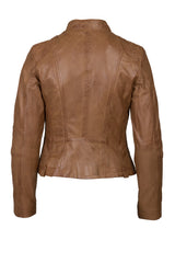 Womens Tan Leather Jacket