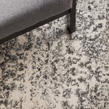 Chrome Rita Silver Round Rug