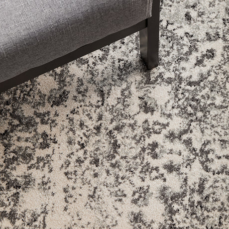 Chrome Rita Silver Round Rug
