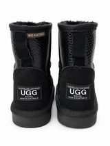 Australian Leather Ugg Classic Mini Snake Skin - Black - AU6
