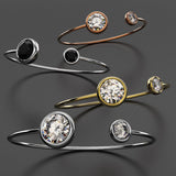 Krystal Couture Loisa Bangle Embellished with Swarovski Crystals