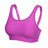 Quick Dry High Impact Padded Wireless Sports Bra - Purple