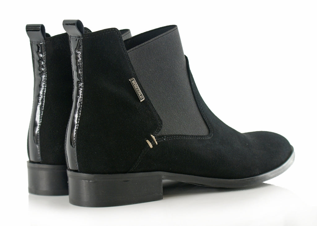 Bosccolo Womens Ankle Boots - Black Suede