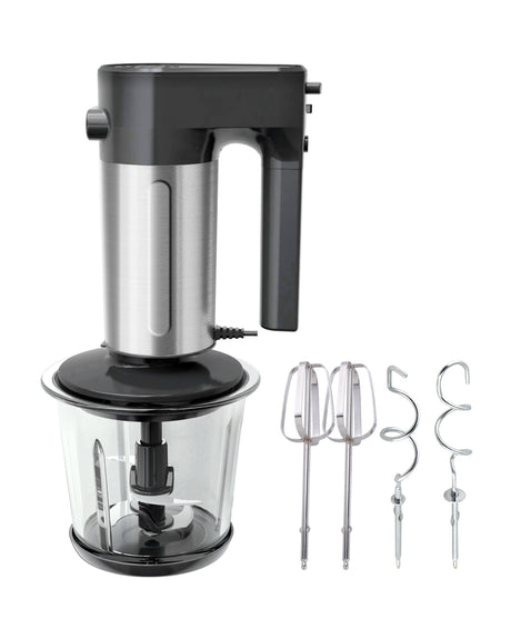 TODO 1L Multi Chopper Processor Hand Mixer Beater 300W Glass Bowl Dual Blade