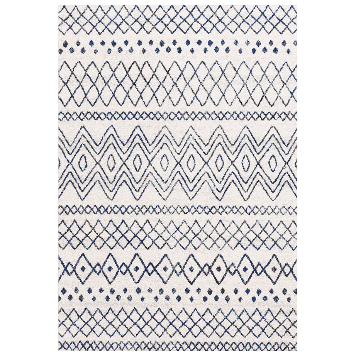 Oasis 453 White Blue Rug