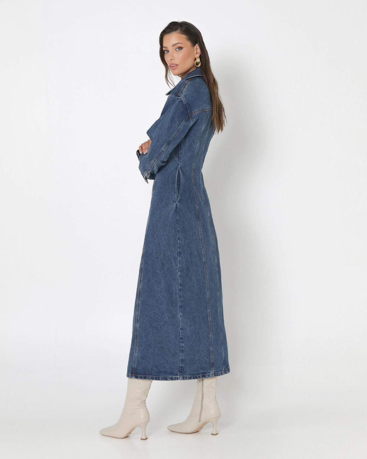 Madison The Label Luca Maxi Dress - Indigo