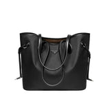 Nalandu Raleigh Large Capacity Canvas Commuter Tote Bag - Black