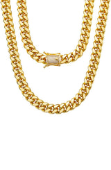 Stephen Oliver Stephen Oliver 18K Gold Italian Chain & Pave Clasp Necklace
