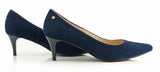 Bosccolo Womens Spike Heels Suede 200 - Navy Blue Suede