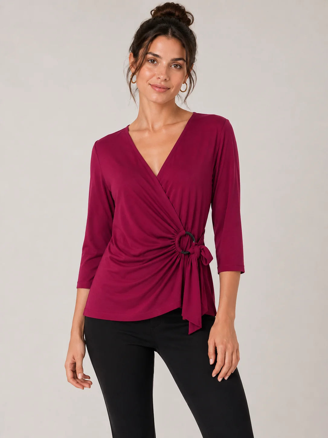 Worship Women's X-over Top - Purple