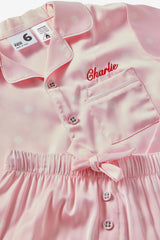 Cotton On Kids Lullaluxe Long Sleeve Pj Set - Tea Party Pink/Aria Spot