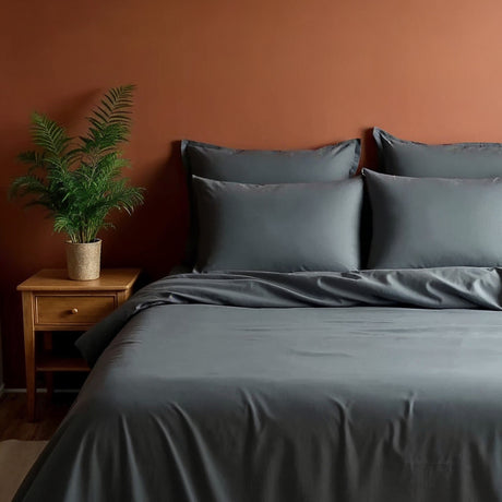 Royal Comfort Blended Bamboo Sheet Set Charcoal