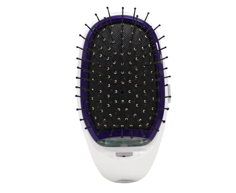 TODO Ionic Styling Hair Brush Health Smooth Silky Hair Stainless Steel Bristle Comb Purple