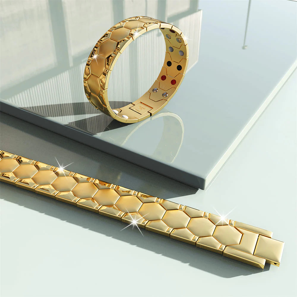 Bullion Gold Watch Band Chunky Stack Gold Layered Bracelet