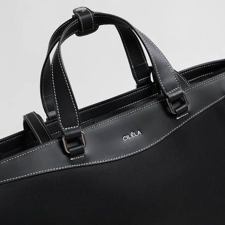 Minimalist Nylon Laptop Tote Bag – Lightweight Water-Resistant Work Bag