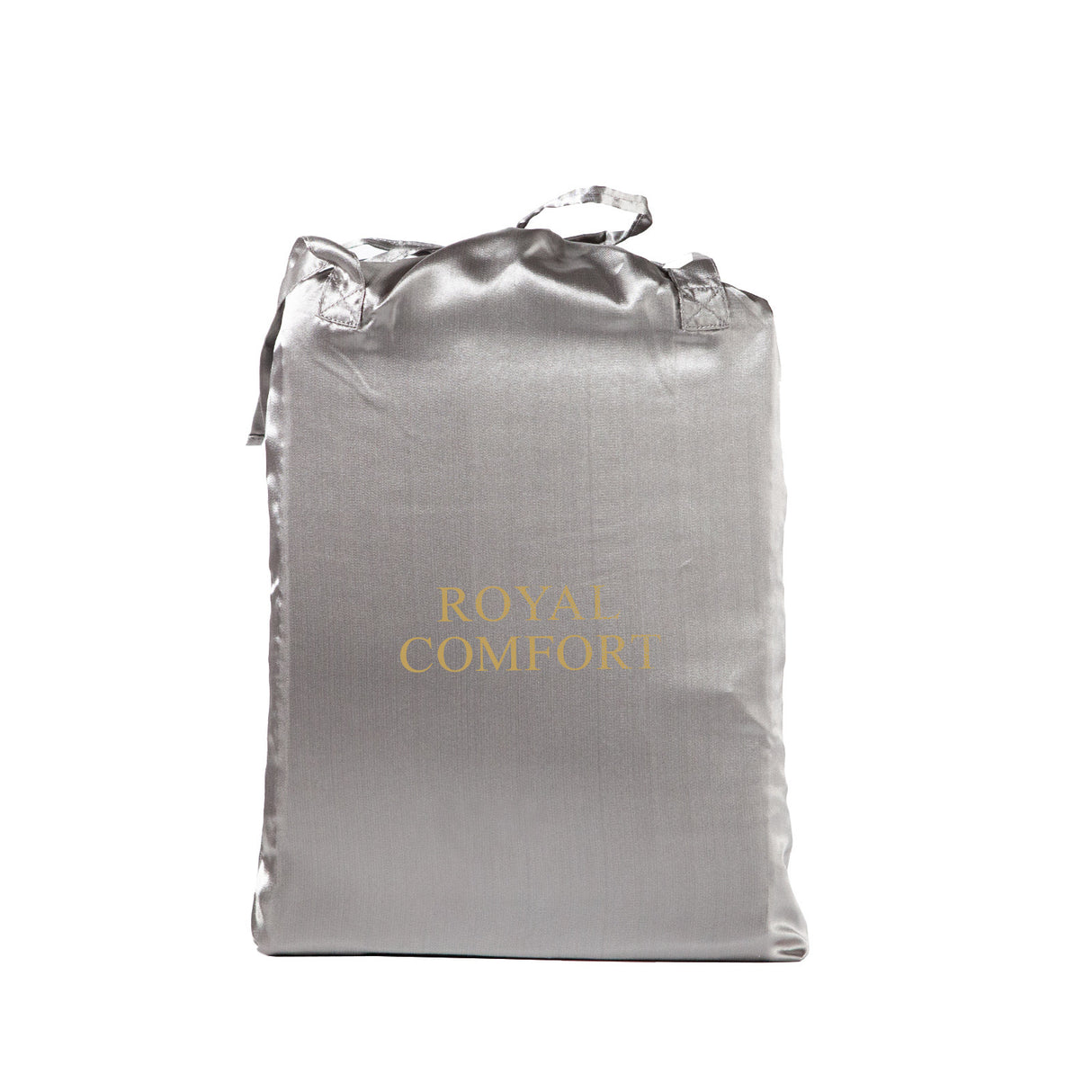 Royal Comfort 3pc Satin Sheet Set - Charcoal - King