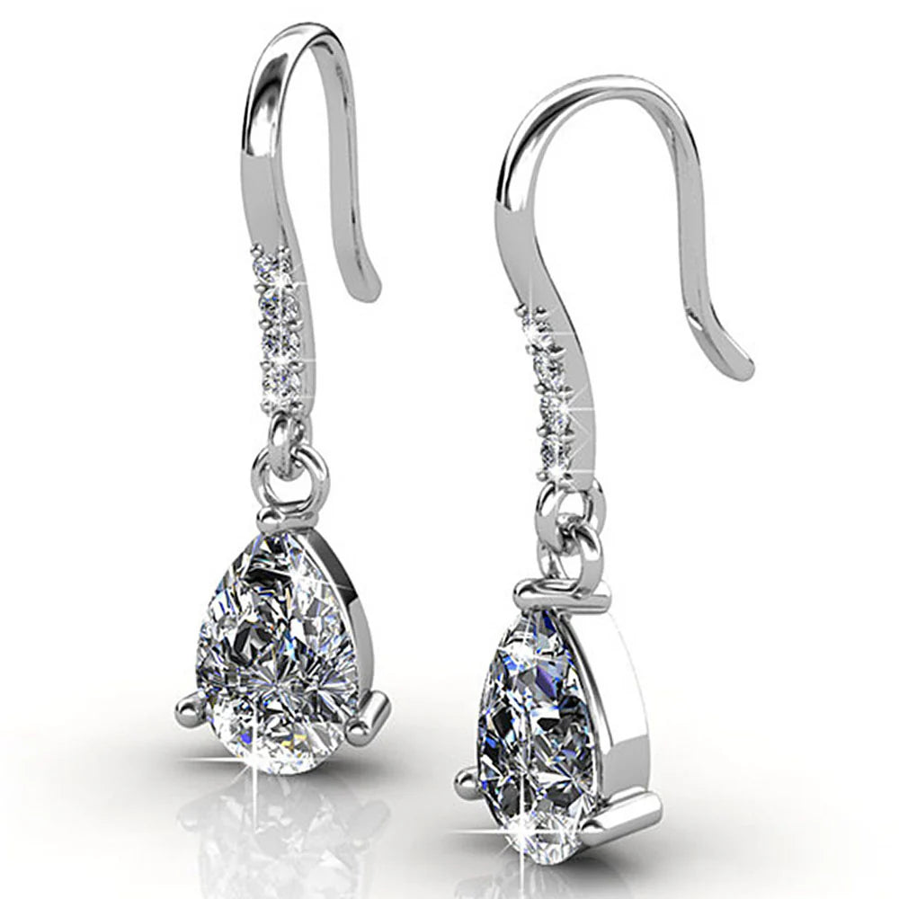Krystal Couture Pretty Pea Earrings Embellished with SWAROVSKI Crystals