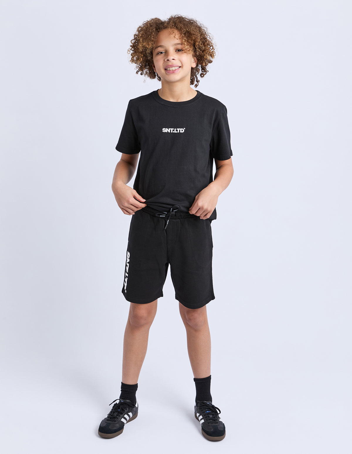 St Goliath Boys Podium Fleece Short - Washed Black