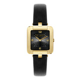 Ted Baker Womens Mayse Gold Black Vegan Leather