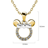 Krystal Couture Minnie Mouse Necklace Embellished with SWAROVSKI Crystals