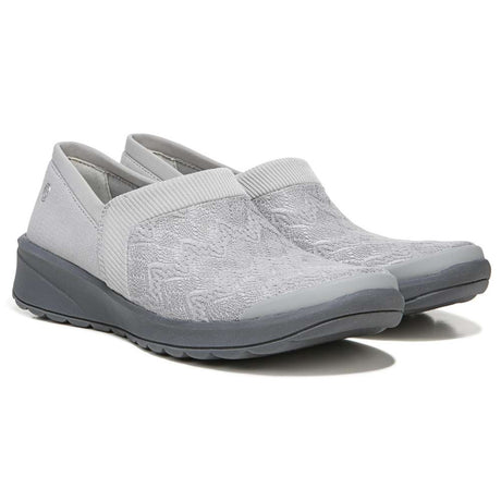 Bzees Gia Slip-On Casual Sneaker - Grey Knit