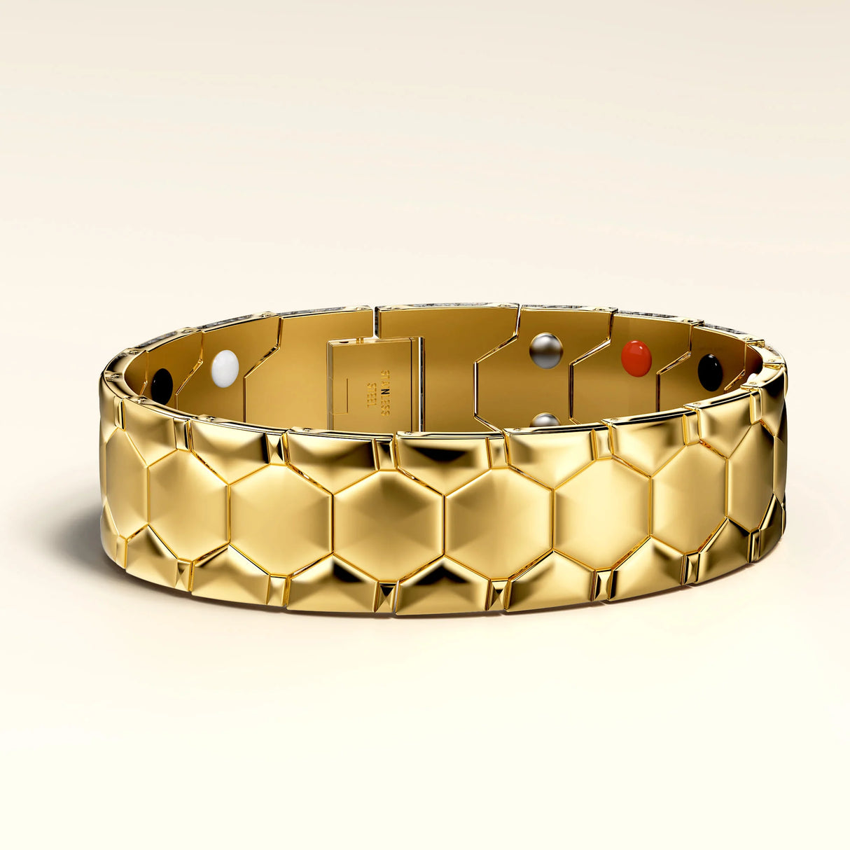 Bullion Gold Watch Band Chunky Stack Gold Layered Bracelet