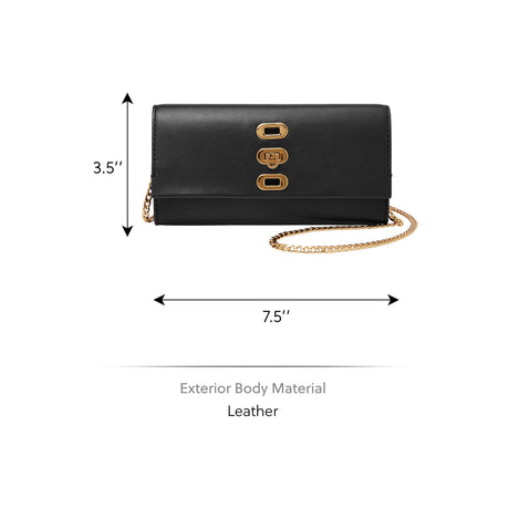 Fossil Penrose Black Crossbody Bag