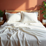 Royal Comfort Balmain 1000TC Bamboo cotton Sheet Sets- White