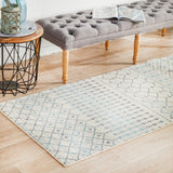 Evoke 260 White Runner Rug
