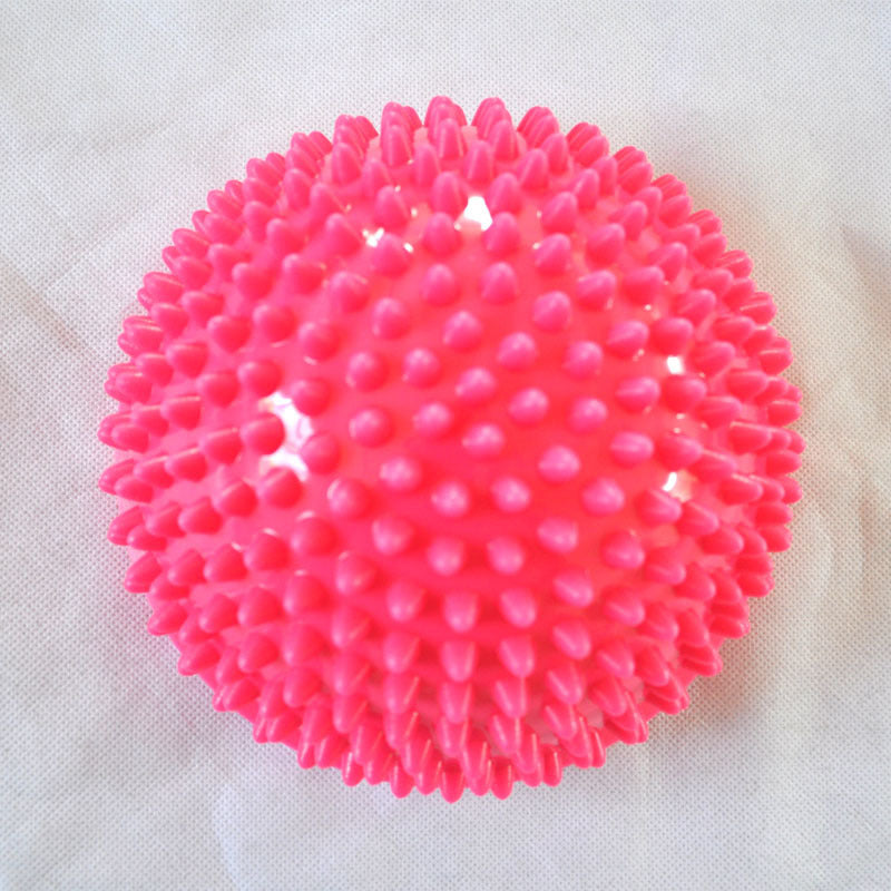 16Cm Pvc Spiky Massage Hemisphere Foot Sole Yoga Exercise Balance Ball Pink