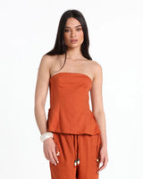 Lost In Lunar Arli Top - Terracotta