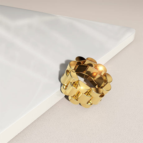 Bullion Gold Oyster Gold Layered Ring