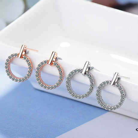 Lucky White Zirconia Earrings