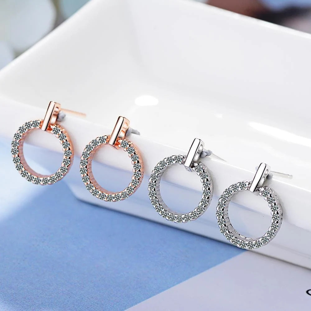 Lucky White Zirconia Earrings