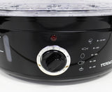 TODO 9L Steam Cooker Steamer 3 Tray 800W Power Dial Timer Healthy Stackable