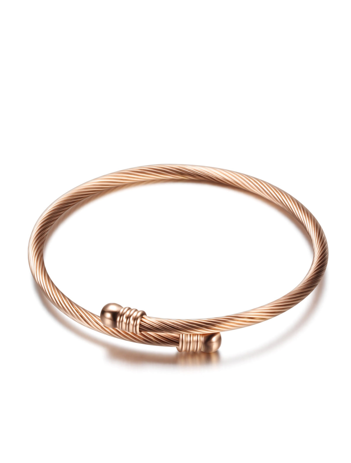 Stephen Oliver 18K Rose Gold Modern Bangle