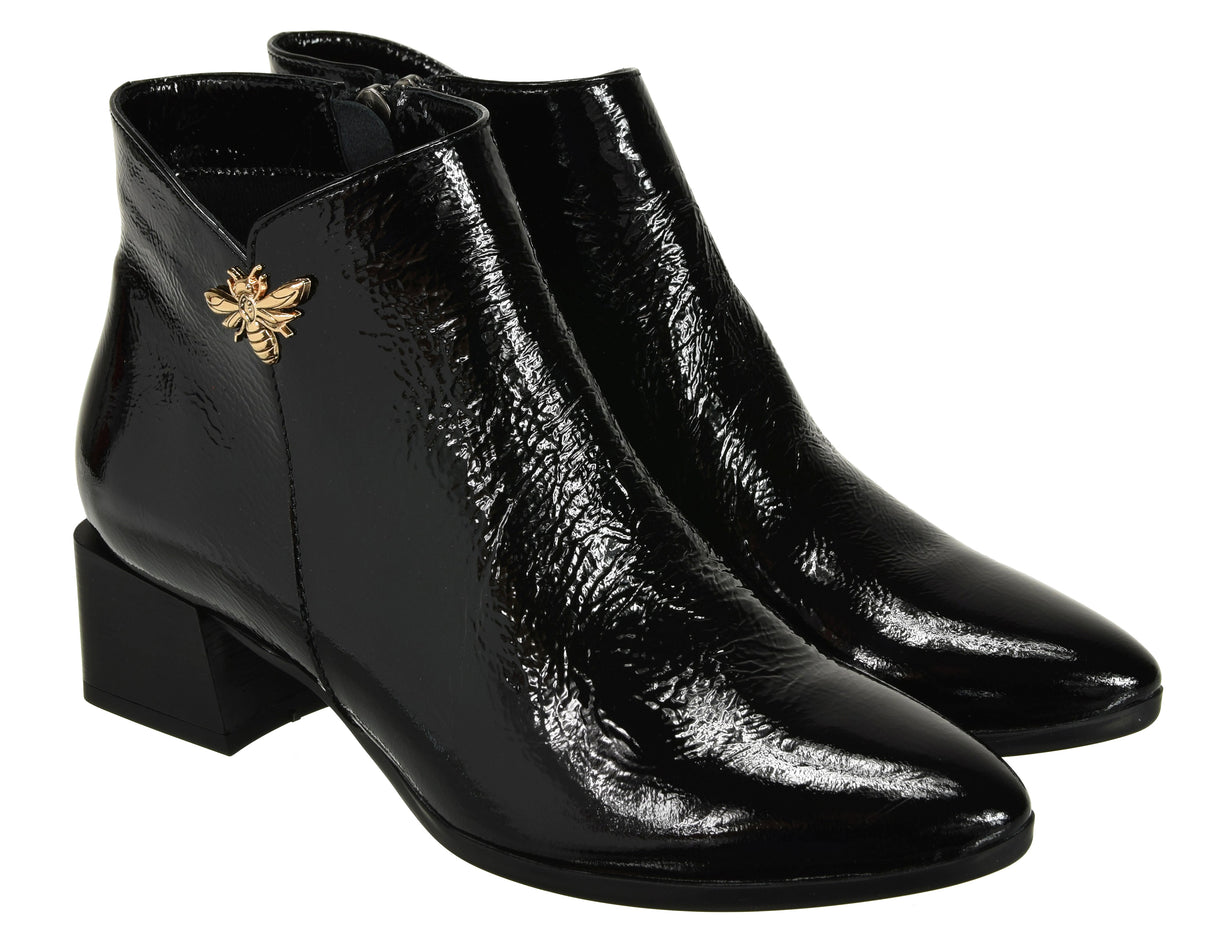 Bosccolo Womens Ankle Boots - Black
