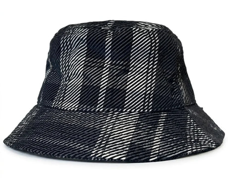 Cherry Red Corduroy Bucket - Black/White