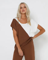 Lost In Lunar Norah Knit Top - Hazelnut