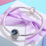 Solid 925 Sterling Silver Moonlight CZ Charm