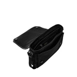 Fossil Hayes Black Courier Bag
