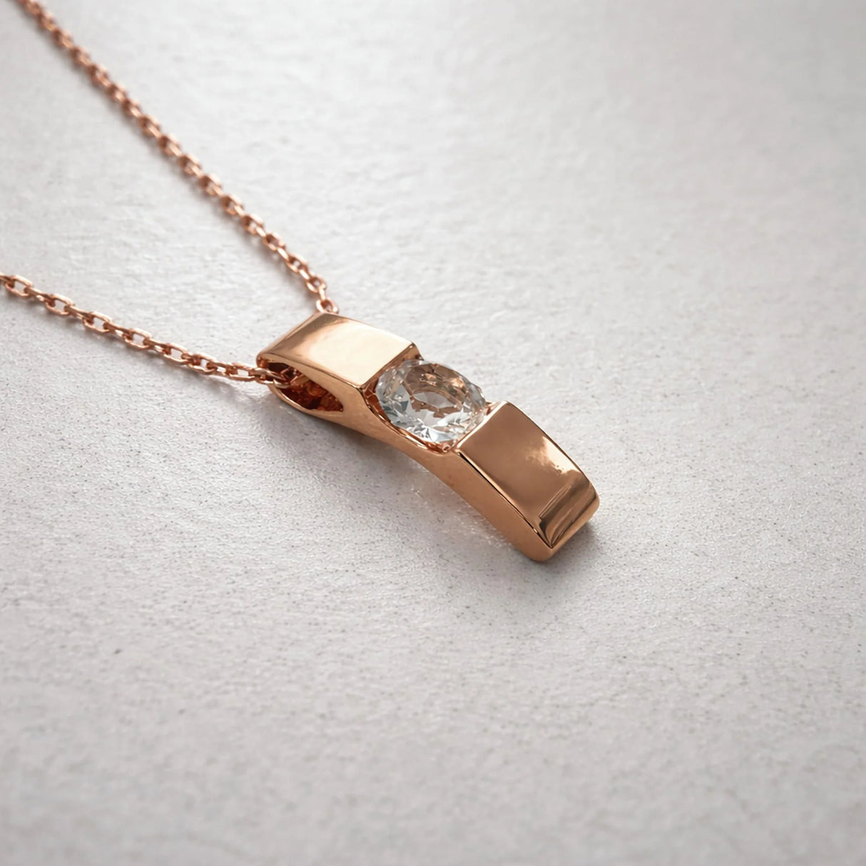 Krystal Couture Shine Bright Pendant Necklace in Rose Gold Embellished with SWAROVSKI Crystals