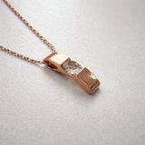 Krystal Couture Shine Bright Pendant Necklace in Rose Gold Embellished with SWAROVSKI Crystals