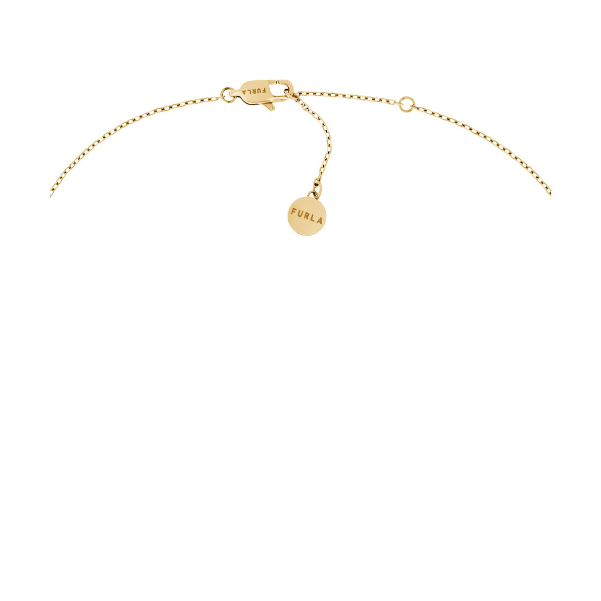 Furla Flora Gold-Tone & Black Enamel Necklace