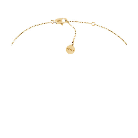 Furla Flora Gold-Tone & Black Enamel Necklace